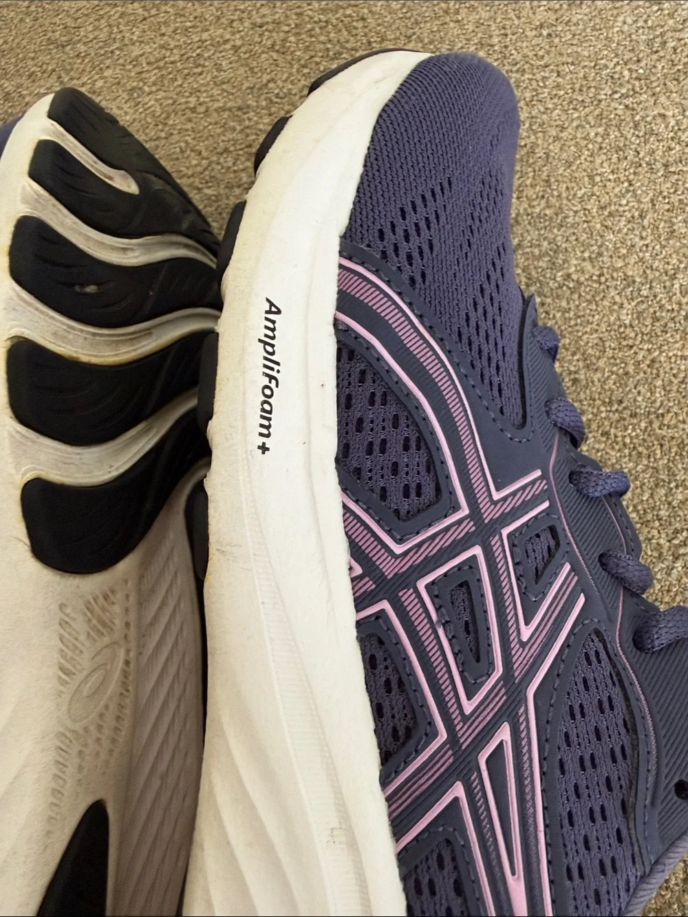 ASICS AMPLIFOAM +GEL CONTEND 9 WOMENS SZ 8 RUNNING WALKING SNEAKERS